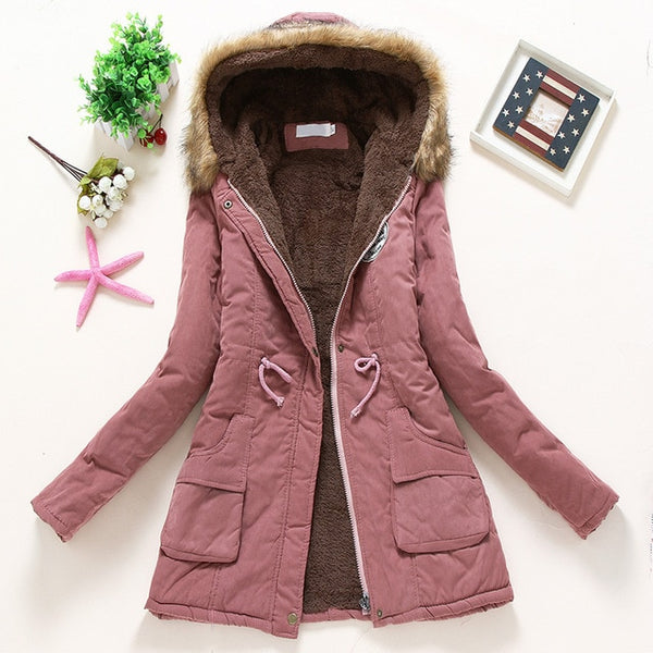 Overcoat Women Winter thick coat Warm Hooded
