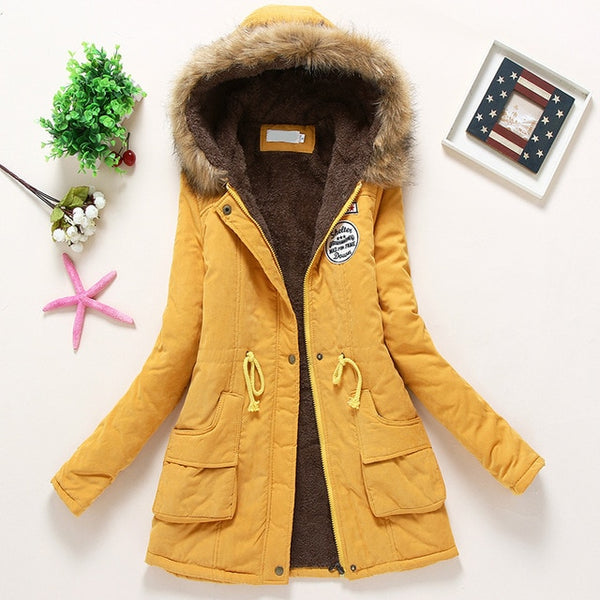 Overcoat Women Winter thick coat Warm Hooded